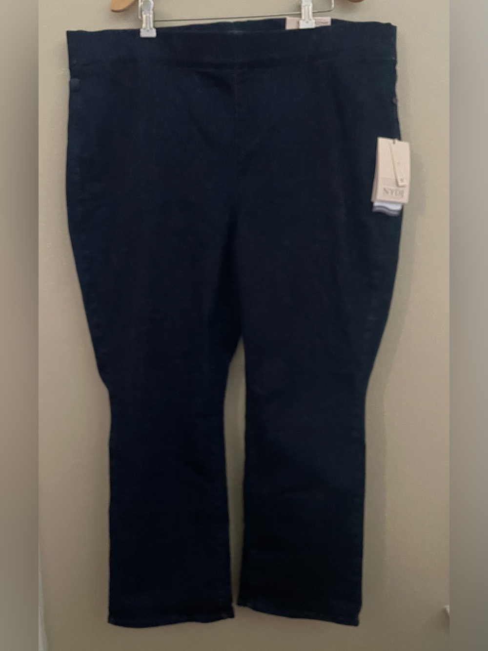 NWT NYDJ Plus Petite P2X SpanSpring Pull On Slim Bootcut Jeans 20WP 22WP Dark